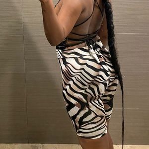 Statement biker shorts